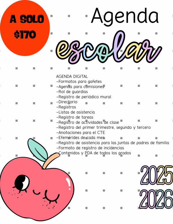 Agenda Escolar 2025-2026